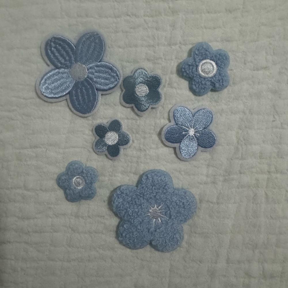 Blue Floral Sneaker lace Set